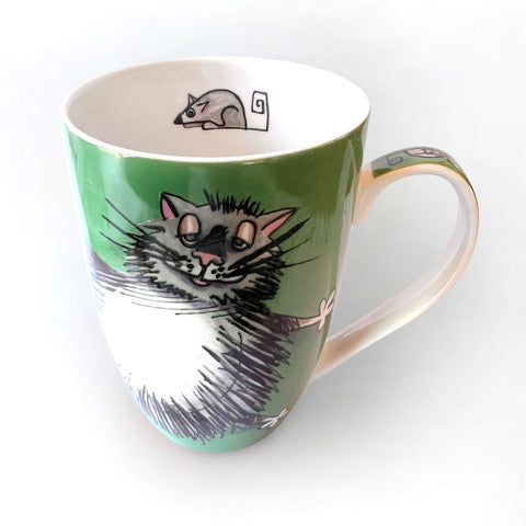 Flat Cat mug